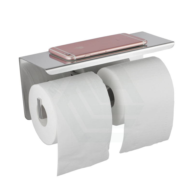 Ottimo Double Toilet Paper Holder Stainless Steel Chrome