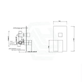 Ottimo Matt Black Shower/bath Mixer Diverter Long Cover Bathroom Products