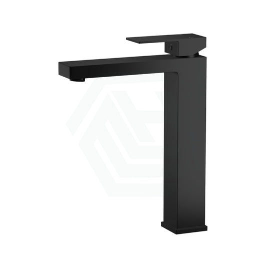 Ottimo Solid Brass Square Black Tall Basin Mixer Tap Vanity Bench Top Mixers