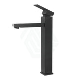 Ottimo Solid Brass Square Black Tall Basin Mixer Vanity Tap Bathroom Products