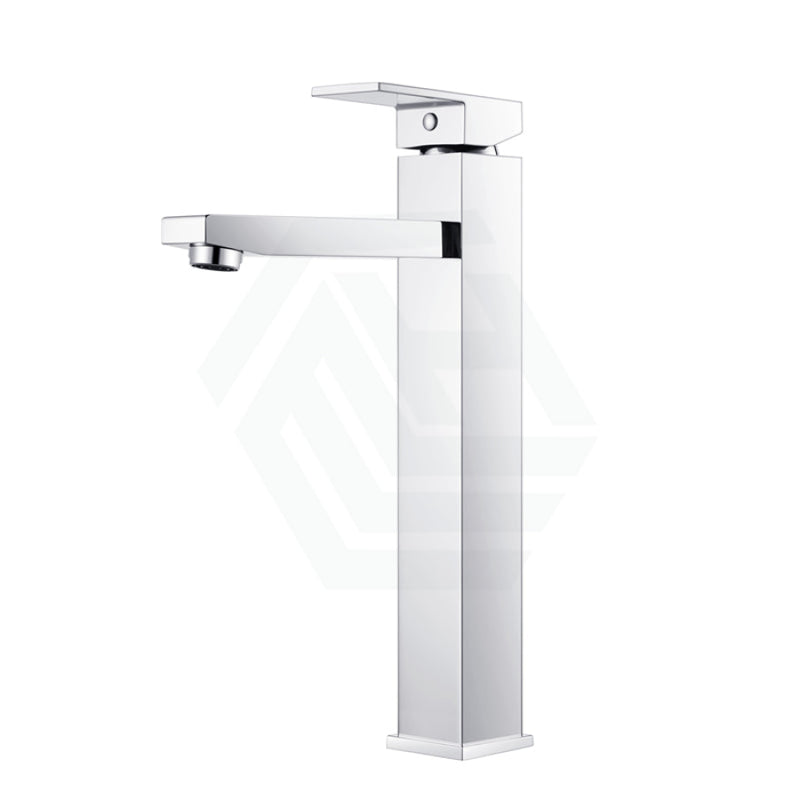 Ottimo Solid Brass Square Chrome Tall Basin Mixer Bathroom Vanity Tap Products