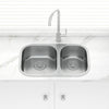 Otus 710X456X178Mm 1&3/4 Bowl Stainless Steel 304 Undermount Kitchen Sink Double Bowls Sinks