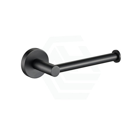 Otus Round Black Toilet Paper Roll Holder Brass Wall Mounted Holders