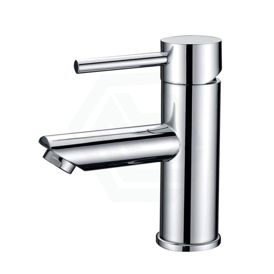 Otus Round Solid Brass Chrome Basin Mixer Tap Vanity Short Mixers
