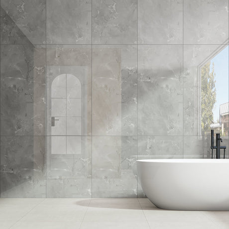 Cappuccino Marble Dark Marble Look Polished 600/1200mm Tile