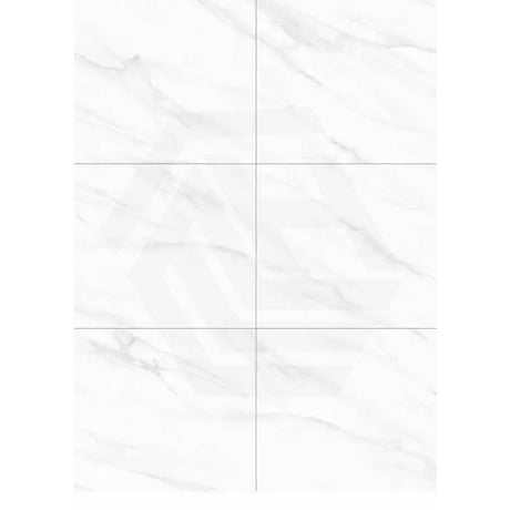 Carrara White Marble Look Polished 300/600/1200mm Tile