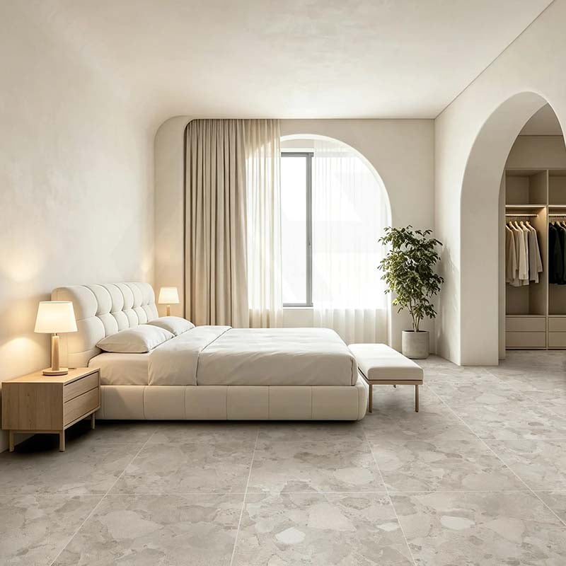 Matera Bianco 3D Matt Stone Look 600x600mm Tile