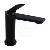 Aquaperla Rushy Solid Brass Short Basin Mixer Tap Vanity Tap Chrome/Black Colour