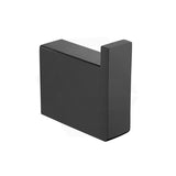 Aquaperla IVANO Square Matt Black Robe Hook Wall Mounted Stainless Steel