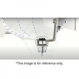P&P Matt White Universal Brass Basin Pop Up Waste 40Mm With Or Without Overflow Chrome Wastes