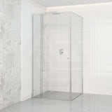 Semi-frameless Shower Screen L Shape Pivotal Door Chrome