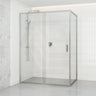 920-1750X2000Mm Semi-Frameless Shower Screen Sliding Door Wall To  Brushed Nickel Hardwares 6Mm Glass