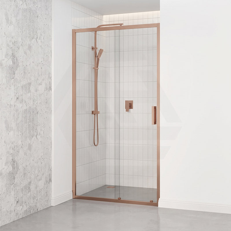 920-1750x2000mm Semi-Frameless Shower Screen Sliding Door Wall to Wall Variant Colour Hardwares 6mm Glass