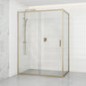 920-1750x2000mm L Shape Shower Screen Sliding Door Variant Colour Semi-frameless 6mm Glass with Return Panel