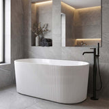 Ceto Ally Groove Freestanding Acrylic Bathtub Modern 1500 / 1700mm - Variant Colour