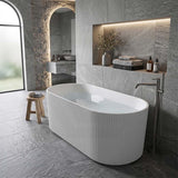 Ceto Ally Groove Freestanding Acrylic Bathtub Modern 1500 / 1700mm - Variant Colour