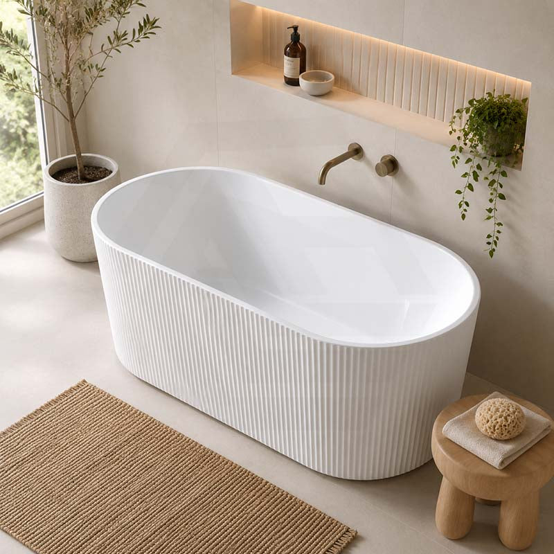 Ceto Ally Groove Freestanding Acrylic Bathtub Modern 1500 / 1700mm - Variant Colour