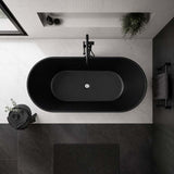 Ceto Ally Groove Freestanding Acrylic Bathtub Modern 1500 / 1700mm - Variant Colour