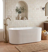 Ceto Ally Groove Freestanding Acrylic Bathtub Modern 1500 / 1700mm - Variant Colour