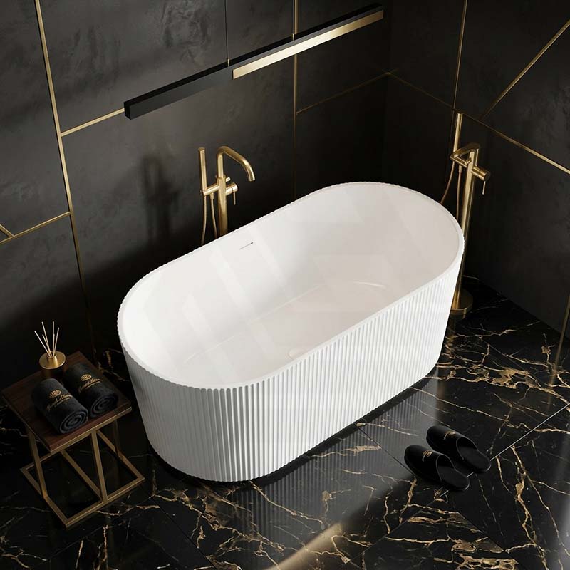 Ceto Ally Groove Freestanding Acrylic Bathtub Modern 1500 / 1700mm - Variant Colour