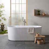 Ceto Ally Groove Freestanding Acrylic Bathtub Modern 1500 / 1700mm - Variant Colour