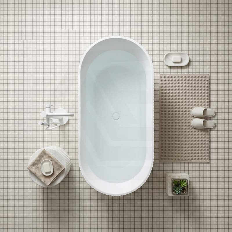 Ceto Ally Groove Freestanding Acrylic Bathtub Modern 1500 / 1700mm - Variant Colour
