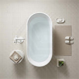 Ceto Ally Groove Freestanding Acrylic Bathtub Modern 1500 / 1700mm - Variant Colour