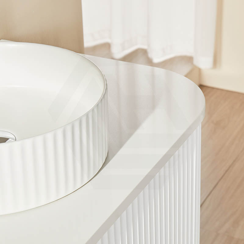 1500mm Ceto Avalon Matt White/Black Wall Hung Bathroom PVC Vanity Single/Double Bowls