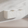 1500mm Ceto Avalon Matt White/Black Wall Hung Bathroom PVC Vanity Single/Double Bowls