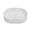 480X345X140Mm Ally Groove Fluted Oval Above Counter Art Stone Basin Matt White/Gloss White/Matt