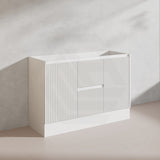 600-1500mm Ceto Brighton Freestanding Vanity with Kickboard Matt White PVC Board Linear Surface