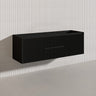 1500mm Ceto Brindabella Wall Hung Single/Double Vanity Matt White/Black PVC Board Linear Surface