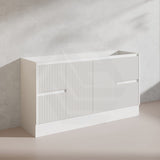 600-1500mm Ceto Brighton Freestanding Vanity with Kickboard Matt White PVC Board Linear Surface