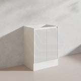 600-1500mm Ceto Brighton Freestanding Vanity with Kickboard Matt White PVC Board Linear Surface