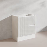 600-1500mm Ceto Brighton Freestanding Vanity with Kickboard Matt White PVC Board Linear Surface