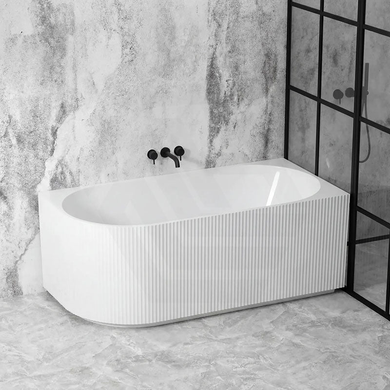 Ceto Capri Left / Right Corner Back to Wall Bathtub NO Overflow 1500/1700mm - In Various Colour