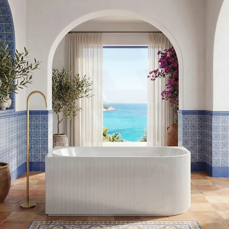Ceto Capri Left / Right Corner Back to Wall Bathtub NO Overflow 1500/1700mm - In Various Colour