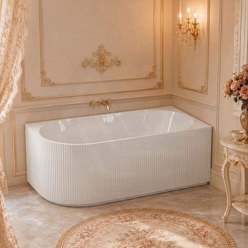 Ceto Capri Left / Right Corner Back to Wall Bathtub NO Overflow 1500/1700mm - In Various Colour