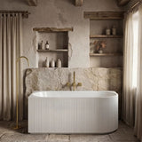 Ceto Capri Left / Right Corner Back to Wall Bathtub NO Overflow 1500/1700mm - In Various Colour