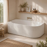 Ceto Capri Left / Right Corner Back to Wall Bathtub NO Overflow 1500/1700mm - In Various Colour
