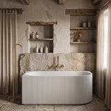 Ceto Capri Left / Right Corner Back to Wall Bathtub NO Overflow 1500/1700mm - In Various Colour