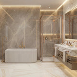 Ceto Capri Left / Right Corner Back to Wall Bathtub NO Overflow 1500/1700mm - In Various Colour
