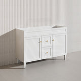 1200mm Harrington Freestanding Vanity with Legs/Kickboard Matt Black/White PVC Cabinet ONLY & Ceramic Top Available