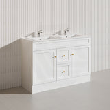 1200mm Harrington Freestanding Vanity with Legs/Kickboard Matt Black/White PVC Cabinet ONLY & Ceramic Top Available