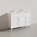 1200mm Harrington Freestanding Vanity with Legs/Kickboard Matt Black/White PVC Cabinet ONLY & Ceramic Top Available