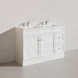 1200mm Harrington Freestanding Vanity with Legs/Kickboard Matt Black/White PVC Cabinet ONLY & Ceramic Top Available