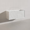 Kirribilli Wall Hung Bathroom Vanity PVC Board Cabinet ONLY&Stone Top&Single/Double Bowl Available 1200mm - Matt Black/Matt White
