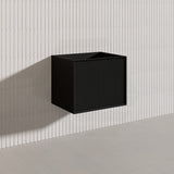 Kirribilli Wall Hung Bathroom Vanity PVC Board Cabinet ONLY&Stone Top Available 600mm -  Matt Black/ Matt White