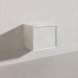 Kirribilli Wall Hung Bathroom Vanity PVC Board Cabinet ONLY&Stone Top Available 600mm -  Matt Black/ Matt White