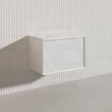 Kirribilli Wall Hung Bathroom Vanity PVC Board Cabinet ONLY&Stone Top Available 750mm - Matt Black/ Matt White